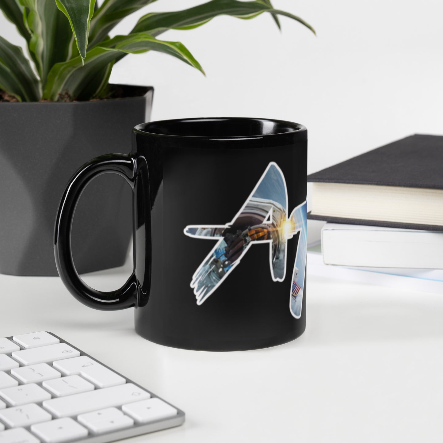 ATI--Black Glossy Mug