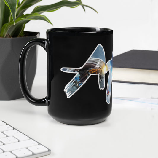 ATI--Black Glossy Mug
